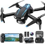 Drone with Camera, 1080P HD FPV Foldable Drone for Kids Adults beginners, Remote Control Quadcopter with Stable Hover, Gestures Selfie, Waypoint Fly, 3D Flips, One Key Start, 2 Batteries - Image 2