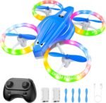 Drones for Kids With Cool Light, Kids Drone with 3D Flip, Altitude-Hold, Self-Rotation, Headless Mode, 3 Speed Modes, One-Click Take-off/Landing, Mini Drone for Christmas, Beginners, Indoor - Image 2