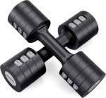 EAST MOUNT Adjustable Dumbbells 5 lb Dumbbells Set of 2 / Pair 10 lb Total Free Weights 6 in 1 Women Hand Weights for Home,Office,Gym Exercise Training 2lb 3lb 4lb 5lb Fast Adjust - Image 2