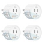 EIGHTREE Matter Smart Plug 𝗛𝗼𝗺𝗲𝗸𝗶𝘁 𝗦𝘂𝗽𝗽𝗼𝗿𝘁𝗲𝗱 𝗛𝘂𝗯 𝗥𝗲𝗾𝘂𝗶𝗿𝗲𝗱, Smart Plugs That Compatible with Alexa & Google Home, WiFi Plug w/Remote Control, Timer & Schedule 2.4GHz Wi-Fi - Image 2