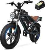 Electric Bike for Adults 1500W Peak 20" Fat Tire EBike,30-160 Miles 30MPH Dual Suspension Electric Motorcycle,48V 20/35/60AH Battery Powered Dirt Bike - Image 2