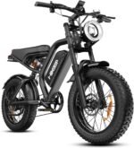 Electric Bike for Adults - 20 x 4 Inch Fat Tire, 750W/Peak 1500W Motor, 48V15AH Detachable Battery, 4 Riding Modes Electric Dirt Bike, 7 Speed Electric Motorcycle, 28MPH UL 2849 Certified - Image 2
