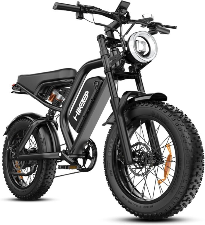 Electric Bike for Adults - 20 x 4 Inch Fat Tire, 750W/Peak 1500W Motor, 48V15AH Detachable Battery, 4 Riding Modes Electric Dirt Bike, 7 Speed Electric Motorcycle, 28MPH UL 2849 Certified - Image 2