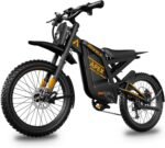 Electric-Dirt-Bike for Adults-Mountain-Motorcycle with 1536Wh Battery 32AH, Max 40 MPH and 80Miles Range E-Bike, Peak 3000W Brushless Motor, 25Inch Fat Tire and Front Fork Suspension - Image 2