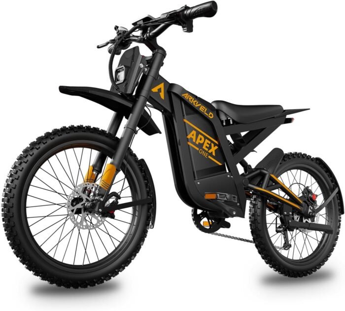 Electric-Dirt-Bike for Adults-Mountain-Motorcycle with 1536Wh Battery 32AH, Max 40 MPH and 80Miles Range E-Bike, Peak 3000W Brushless Motor, 25Inch Fat Tire and Front Fork Suspension - Image 2