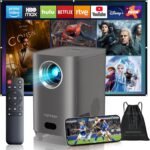 [Electric Focus] Projector with WiFi and Bluetooth, Native 1080P 15,000 Lumens 4K Supported, Agreago Outdoor Movie Projector for Home Theater UP to 300", for iOS/Android/TV Stick/HDMI/USB - Image 2