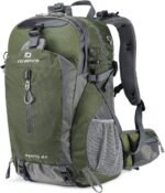 FENGDONG 40L Waterproof Lightweight Hiking,Camping,Travel Backpack for Men Women (green) - Image 2