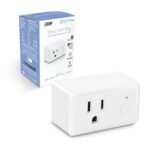 Feit Electric WiFi Work with Alexa and Google Home, Feit App, No hub required, Remote Control From Anywhere 15 Amp Smart Outlet Plug, Indoor, 120 volts, Plastic, White - Image 2