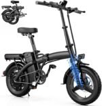 Foldable Electric Bike for Adults and Teens, 500W Motor | 14" Folding Mini Ebike | 23MPH Commuting Electric Bicycle | 48V 12Ah Battery | UL 2849 Certified | 35 Miles PAS Range | 3-Level Pedal Assist - Image 2