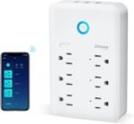 GHome Smart Plug Outlet Extender, USB Wall Charger with 3 Individual Smart Outlets and 3 Smart USB Ports, Works with Alexa Google Home, Surge Protector Plug Extender for APP Control,15A/1800W - Image 2