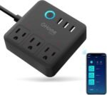 GHome Smart Plug Power Strip Works with Alexa & Google Home - 3 Individually Controlled Smart Outlets Switches 3 USB Ports, 4FT Extension Cord, WiFi Power Strip, Multi-Plug Extender for Home Offices - Image 2