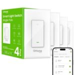 GHome Smart Switches for Lights, WiFi Smart Light Switch Works with Alexa and Google Home, Single-Pole, Neutral Wire Required, 2.4Ghz WiFi Light Switch with APP Control, No Hub Required, UL FCC Listed - Image 2