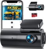 GKU Dash Cam Front and Rear Camera – 4K+1080P Dual Dash Camera for Cars with 64GB SD Card, 5GHz WiFi & App Control, Night Vision, Parking Mode, G-Sensor, Loop Recording, WDR, 170° Wide Angle - Image 2