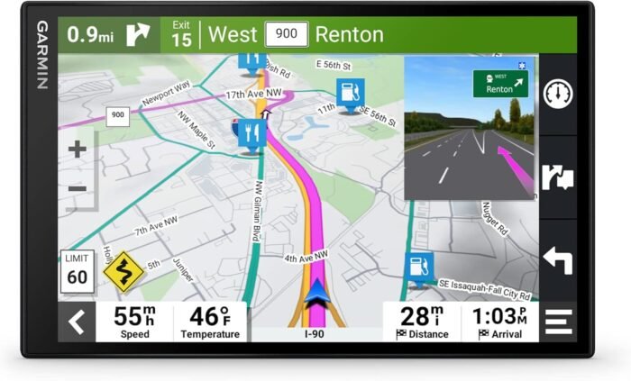 Garmin DriveSmart 86, 8-inch Car GPS Navigator with Bright, Crisp High-Resolution Maps and Garmin Voice Assist - Image 2