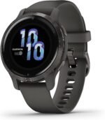 Garmin Venu 2S, Smaller-Sized GPS Smartwatch with Advanced Health Monitoring and Fitness Features, Slate Bezel with Graphite Case and Silicone Band, (010-02429-00) (Renewed) - Image 2
