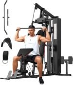 GarveeLife Home Gym Equipment Machine, Full Body Workout Machine with 150LBS Weight Stack, Multifunctional All in One Exercise Station with Preacher Curl Pad, Leg Developer for Strength Training - Image 2