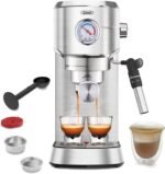 Gevi Espresso Expresso Machine 20 Bar with Auto Milk Frother, Professional Espresso Maker with Steam Wand, Compact Stainless Steel Cappuccino & Latte Machine, Gift for Coffee Lover, Home Baristas - Image 2