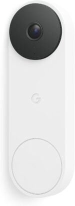 Google Nest Doorbell (Wired, 3rd Gen) - 2K Video and Gemini, Live View, Night Vision, 2-Way Audio - Works with Google Home - 2025 Model - Snow - Image 2