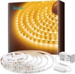 Govee Warm White LED Strip Lights, Bright 300 LEDs, 3000K Dimmable Light Strip 16.4ft with Control Box, LED Lights for Bedroom, Kitchen Cabinets, Living Room, ETL Listed Adapter Included - Image 2