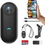 H7 64GB 1080P Thumb Action Camera, Mini Body Cameras, Wearable Pocket Vlogging Camera with Magnetic Lanyard, Small Portable Body Cam Helmet Cam for Work, Cycling, Travel, Pet Walking - Image 2