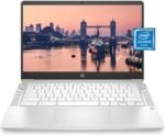 HP Chromebook 14 Laptop, Intel Celeron N4000 Processor, 4 GB RAM, 32 GB eMMC, 14” HD Display, Chrome, Lightweight Computer with Webcam and Dual Mics, Home, School, Music, Movies (14a-na0021nr, 2021) - Image 2