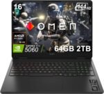 HP OMEN 16 Gaming Laptop (16" 2K 144Hz, NVIDIA RTX 5060 8GB, AMD Ryzen 9 8940HX, 64GB DDR5 RAM, 2TB SSD, 16-core (> Intel i9-13900H)), 4-Zone RGB Backlit KB, IR Webcam, Ethernet, Wi-Fi 6E, Win 11 Home - Image 2