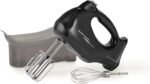 Hamilton Beach Power Deluxe 6-Speed Electric Hand Mixer with Snap-On Storage Case, QuickBurst, Beaters, Whisk, Powerful 250 Watt Motor, Bowl Rest, Black (62692) - Image 2