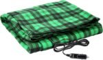 Heated Blanket - 12-Volt Electric Blanket for Car, Truck, SUV, or RV - Portable Winter Car Accessories for Camping or Travel by Stalwart (Green Plaid) - Image 2