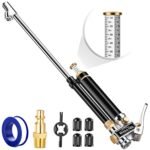 Heavy Duty Tire Inflator with Pressure Gauge, 16.5 Inch Extended Dual Head Air Chuck with Pressure Gauge, 10-120 PSI, Semi Truck Tire Chuck for Rv Car Air Compressor Accessories - Image 2