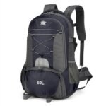 Hiking Backpack Large Capacity Camping Backpack Lightweight Waterproof Durable Multifunctional Outdoor Travel Daypack with shoe compartment(50-60L) - Image 2