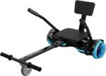 Hover-1 Turbo Hoverboard Combo | Seat Attachment Buggy, 7 MPH Top Speed, 6 Mile Range, 400W Motor (2x 200W), 4.5Hr Charge Time, 220lbs Max Weight Hoverboard GO Kart for Kids and Adults, Black - Image 2