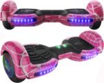 Hover Board for Kids, with Bluetooth Speaker and LED Lights 6.5" Self Balancing Scooter Hover Board for Kids Ages 6-12 (Pink) - Image 2