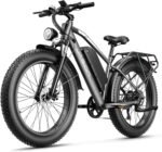 Jasion EB5 MAX Electric Bike for Adults with 1500W Peak Motor, 48V 15Ah (720Wh) Battery Electric Mountain Bike, 26'' x 4'' Fat Tire Ebike, 28+MPH Speed, Cruise Control, with Fenders, Rear Rack - Image 2