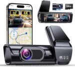 K600 4k Dash Cam Front and Rear, 3.59" IPS Screen, Built-in GPS 5G WiFi Dash Camera for Cars with App, UHD 2160P Night Vision Free 64G SD Card, 170° Wide Angle, HDR, 24H Parking Mode - Image 2