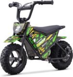 KOOZ 24V 250W Electric Dirt Bike - High Performance Kids Electric Motorcycle with 2-Speed Modes Up to 10 MPH & 7.5 Miles Long-Range, 12/13" Fat Tire Dual Disc Brakes Gift for Kids 3-7, Green - Image 2