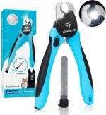 LED Dog Nail Clipper with Light, Illuminates Nails or Bloodline for Safe and Easy Trimmers, Extra Sharp for Thick Nails, Quick Sensor, Avoid Over Cutting Toenail, for Cats & Dogs - Image 2