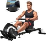 Magnetic Rowing Machine for Home | Adjustable 8-Speed Booster | Burn Fat & Sculpt Muscles | Supports Up to 265 LBS | Phone/Tablet-Ready Design - Image 2