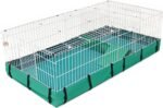 MidWest Homes for Pets Guinea Habitat Plus Cage, Includes Divider Panel and Hinged Top, Washable PVC Canvas Bottom, Expandable Small Animal Cage for Guinea Pigs, 171GHP - Image 2