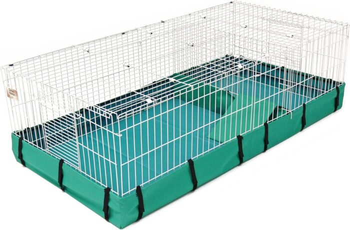 MidWest Homes for Pets Guinea Habitat Plus Cage, Includes Divider Panel and Hinged Top, Washable PVC Canvas Bottom, Expandable Small Animal Cage for Guinea Pigs, 171GHP - Image 2