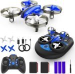 Mini Drone for Adults, Drones & Cars 2 in 1 Toy with One Key Take Off-Landing, Altitude Hold, Headless Mode, 360° flip, Car Mode, 2 Batteries, - Image 2