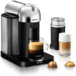 Nespresso Vertuo Coffee and Espresso Maker by Breville, Chrome with Aeroccino Milk Frother - Image 2