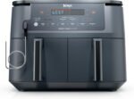 Ninja Air Fryer, Thermometer, Roast, Bake, Air Fry, Crisps, Broil, Reheats, Keep Warm, 10-in-1, Fries, Frozen Food, Veggies, and Meat, Quick Meals, Healthy Meals, Less Oil, 10 QT, Cyberspace, DZ550​GY - Image 2