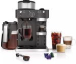 Ninja CFN601 Espresso & Coffee Barista System, Single-Serve Coffee & Compatible with Nespresso Capsule, 12-Cup Carafe, Built-in Frother, Cappuccino & Latte Maker, Black & Stainless Steel (Renewed) - Image 2