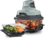 Ninja Crispi Air Fryer, Microwave, Freezer & Dishwasher Safe, Non Toxic Glass Portable Cooking System, 4 QT & 6 Cup Glass Containers with Storage Lids, Easy Meals, Air Fry, Bake, Green, FN101SG - Image 2