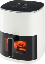 OLIXIS Air Fryer 6 Quart with Window Square Air Fryer 12-in-1 Air Fry, Roast, Reheat, Dehydrate, Bake, Steam, Fries, Custard, Chicken, Wings, Sea Food, Vegetabels,400F Beige - Image 2