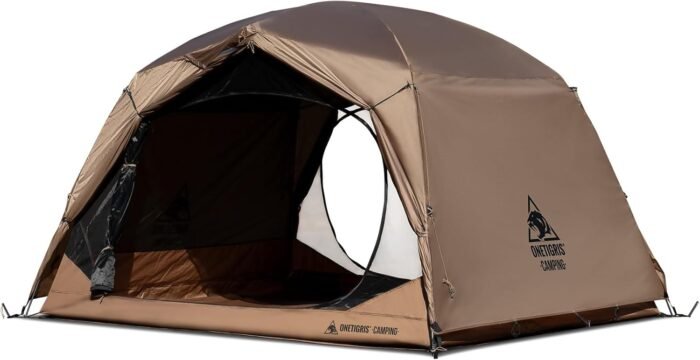 OneTigris JOVIAN 4 Person Camping Tent 3 Season Family Shelter Easy Setup Outdoor Backpacking with 2000mm Outer Rainfly, 5000mm Bottom & Waterproof Floor Mat - Image 2