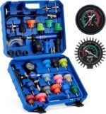 Orion Motor Tech Coolant Pressure Tester Kit, 31pc Master Coolant Vacuum Refill Kit with 23 Radiator Adapters, Radiator Cooling System Pressure Tester Kit with Vacuum Pump Vacuum Purge & Refill Tool - Image 2