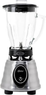 Oster Classic Series Heritage Blender with 6-Cup Glass Jar, 1000W Power, Stainless Steel Countertop Kitchen Blender - Image 2
