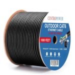 Outdoor Direct Burial Cat 6 Ethernet Cable 1000 ft - Waterproof, UV, Complies ETL Listed, 23AWG Solid Bare Copper, 550MHz PoE++, Unshielded UTP LAN, Reel-Mounted - 4PPoE Compatible - Image 2