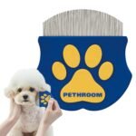 [PETHROOM] Professional Eye Comb for Pets | Stainless Steel Tear Stain Remover for Cats & Dogs | Gentle Round-Head Grooming Tool | Compact & Portable for Eye Gunk Removal - Image 2